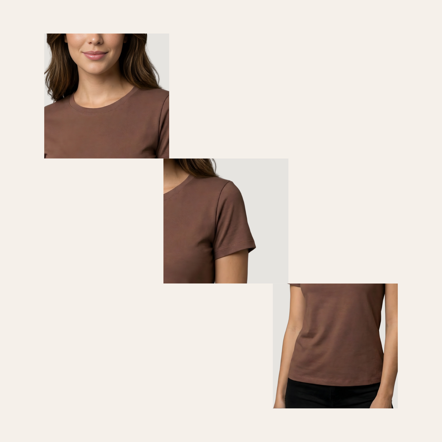 Basic Tee Short Sleeve Crew Neck Top with a Soft and Versatile Fit.