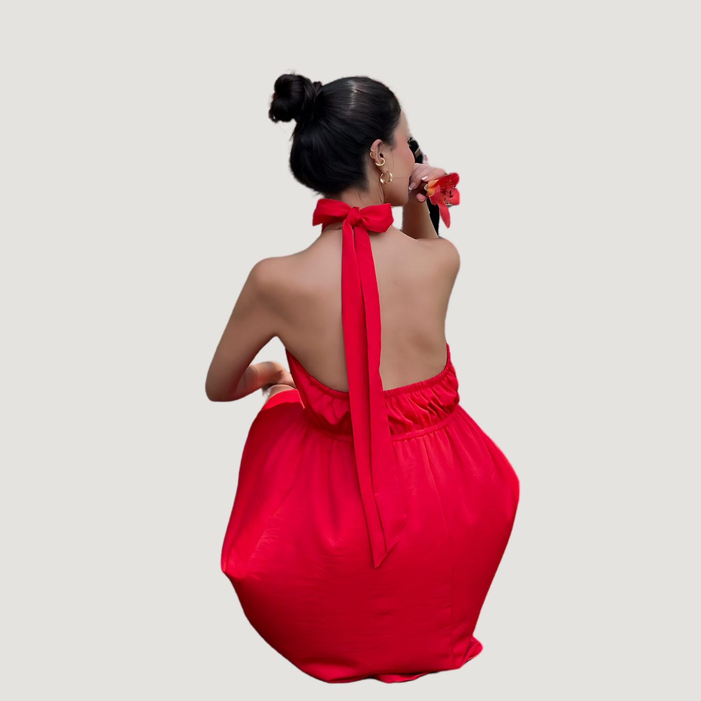 Fashion Dresses with Halter Neckline - Saida Fashion