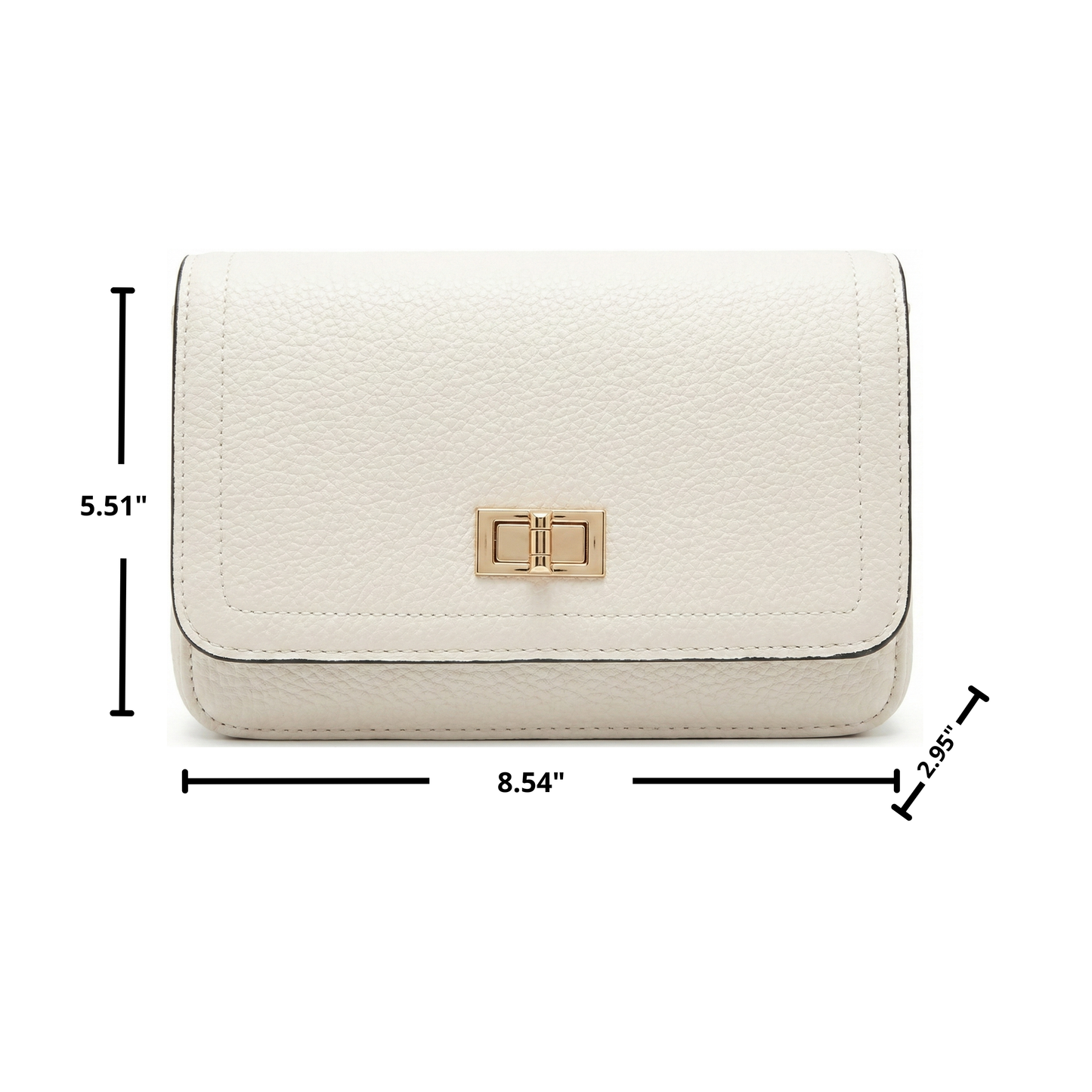 Ivory Handbag with Matching Wallet
