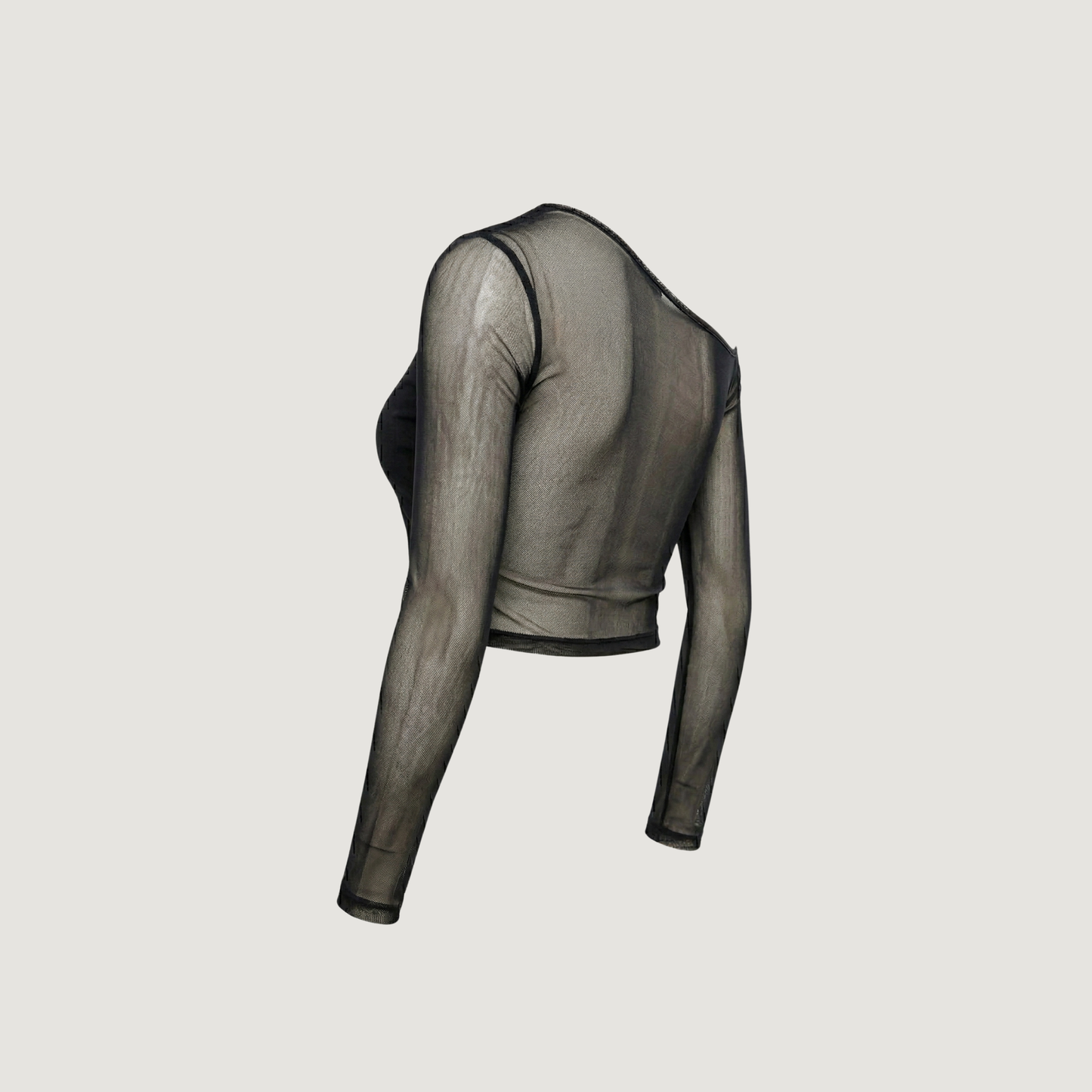 Long Sleeve Blouse Top - Asymmetric