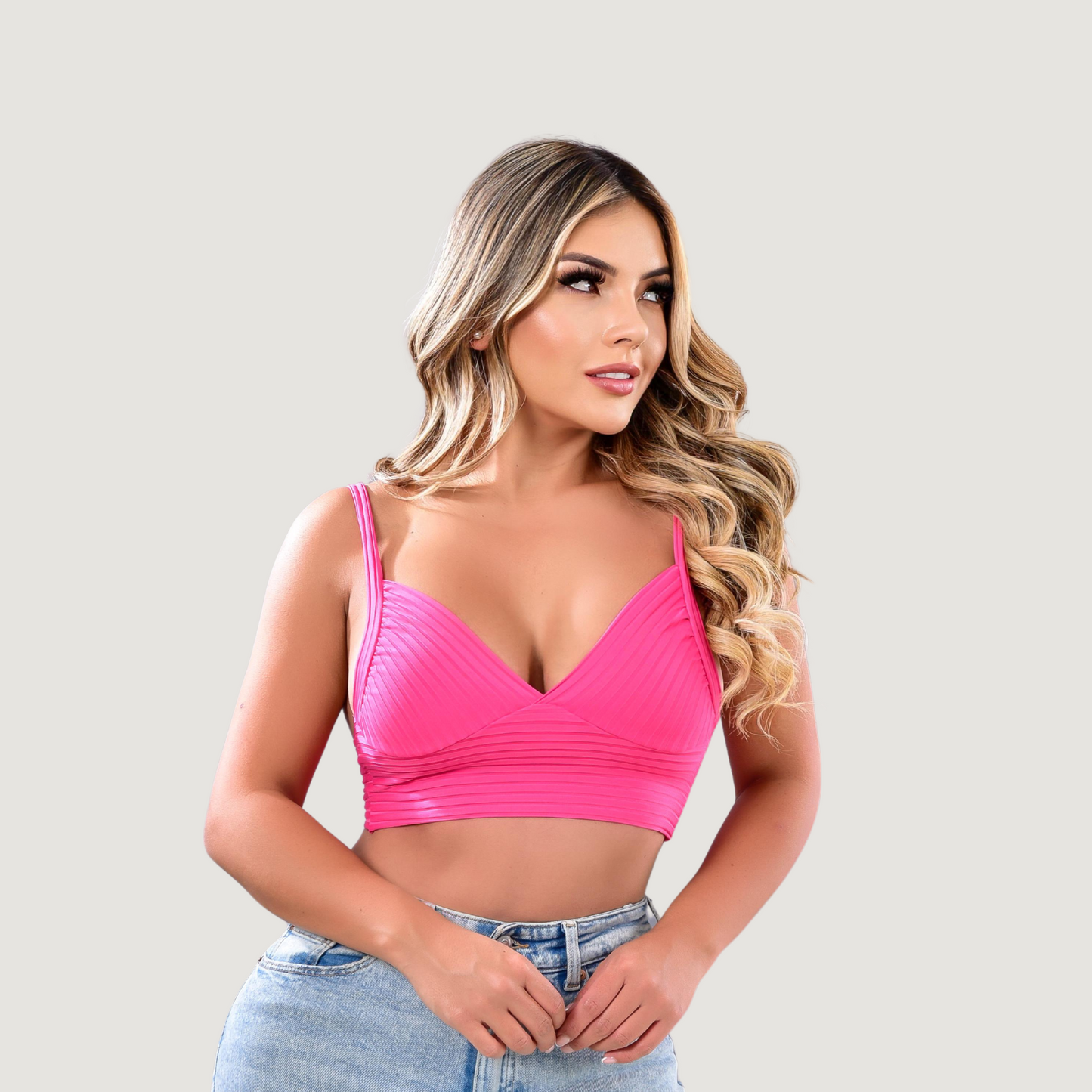 Low-Cut Tank Top with Thick Straps..