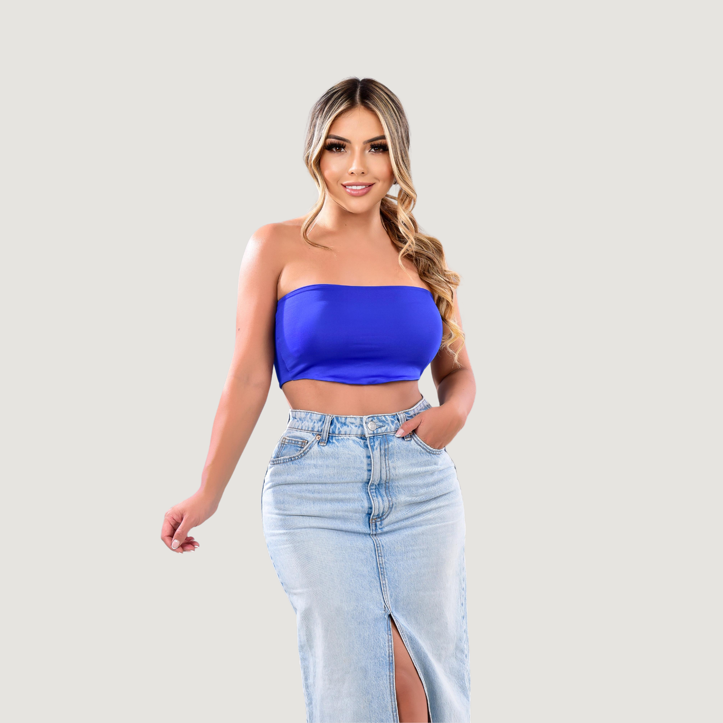 Bandeau Top - Full Lining - Stretchy Fabric