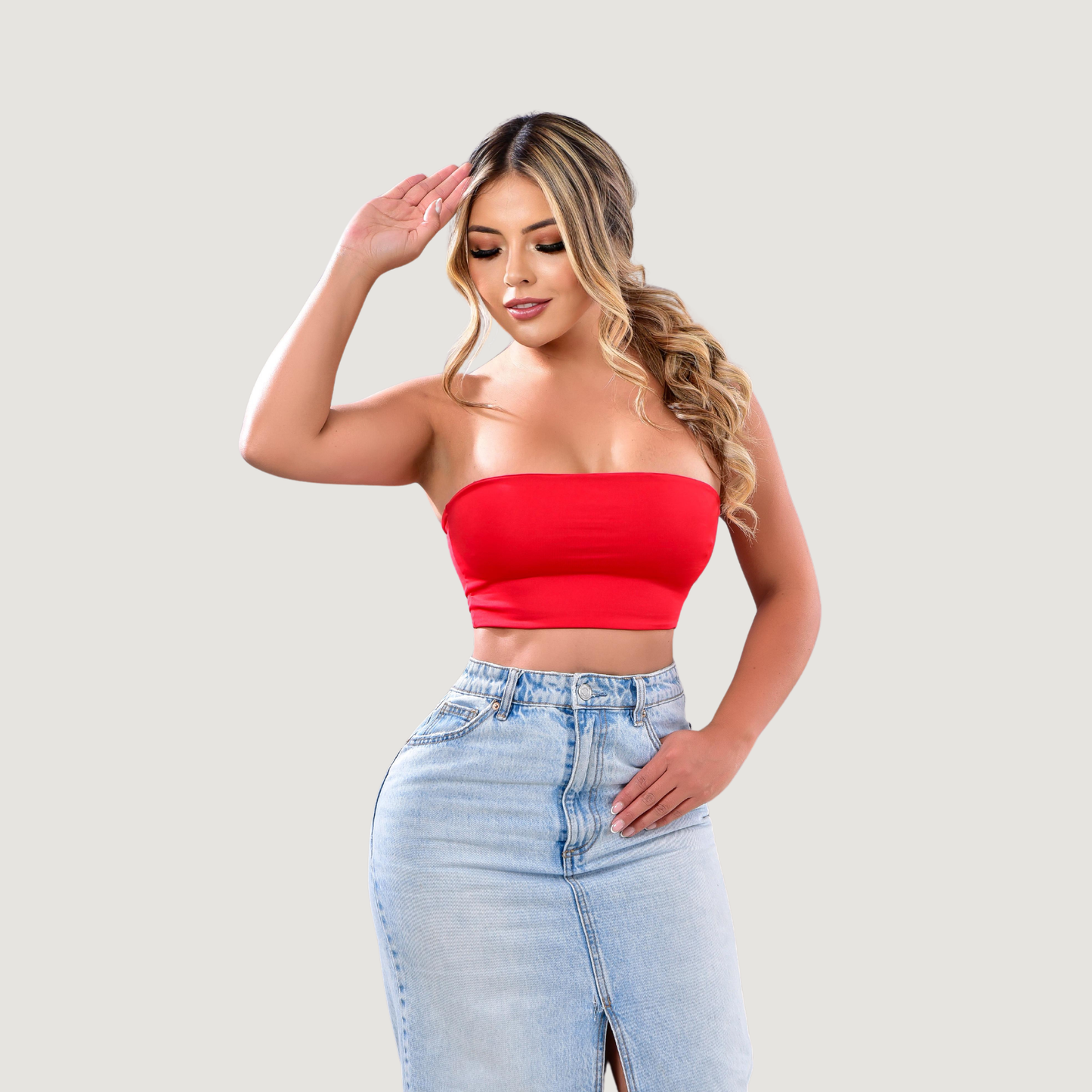 Bandeau Top - Full Lining - Stretchy Fabric