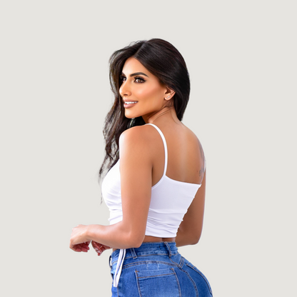Camisole top-adjustable ties-front lining - Saida Fashion 