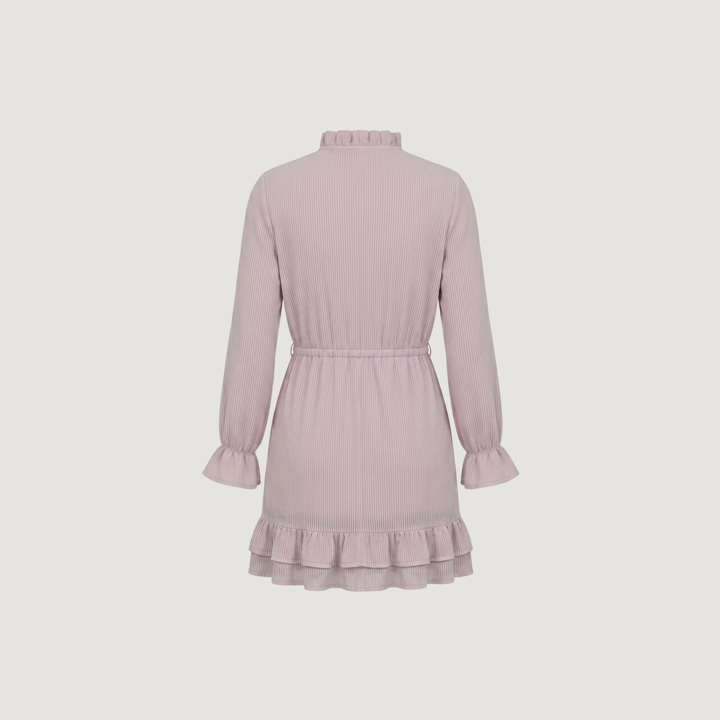 Cute Fall Dress with Elastic Waistband