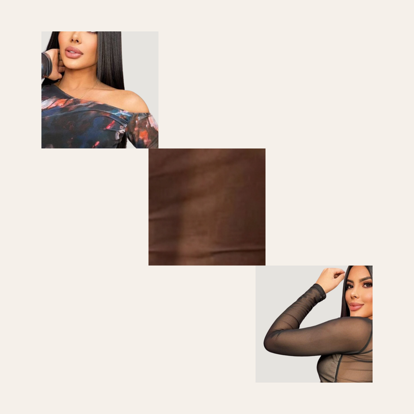 Long Sleeve Blouse Top - Asymmetric