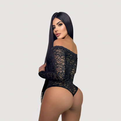 Lace Bodysuit Top - Lined Bust Style..