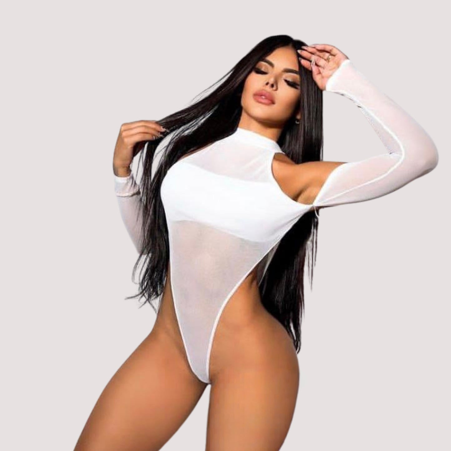 Mesh Bodysuit - High Cut Design