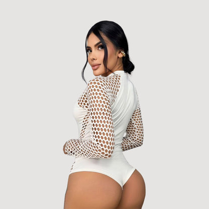 Women's Rave Bodysuit - Long Sleeves Look..