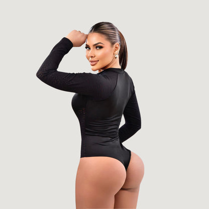Women's Rave Bodysuit - Long Sleeves Look..