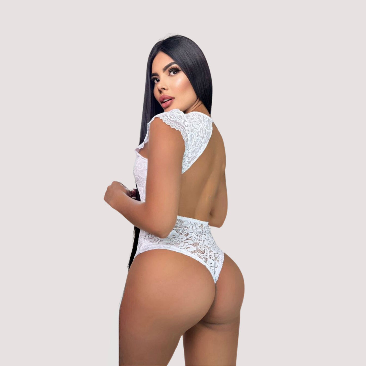 Bridal Bodysuit - Mesh & Lace Details..