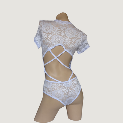 Cut Out Bodysuit - Chest Cut-Out..