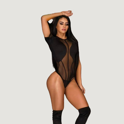 See-Through Thong Bodysuit