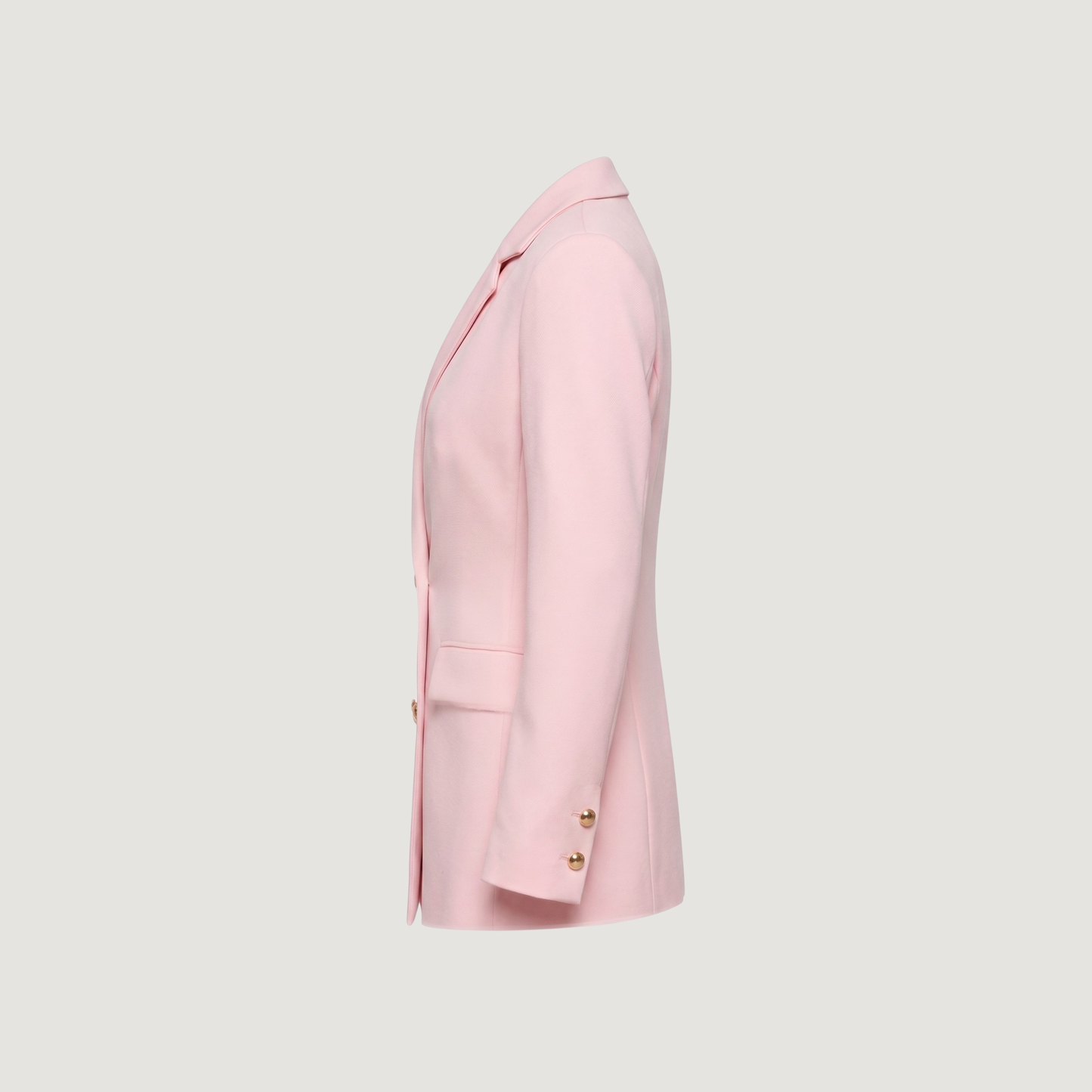 Pink Blazer for Women - Elegant Fall Office Wear with Gold Buttons
