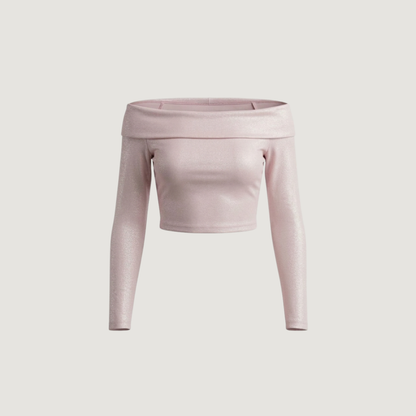 Alluring Bardot Neckline Top