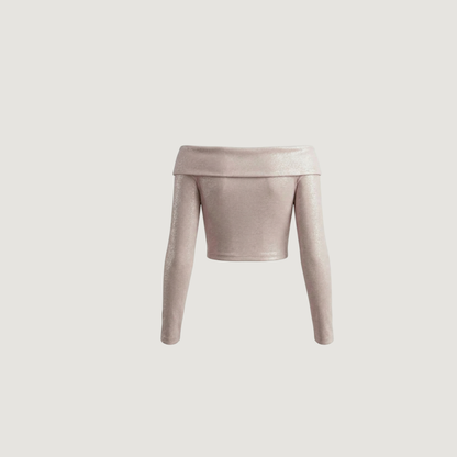 Alluring Bardot Neckline Top