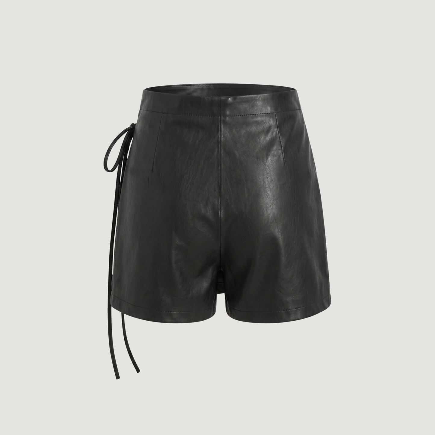 Mini Skort Faux Leather Wrap