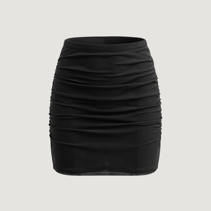 Flattering Mesh Mini Skirt