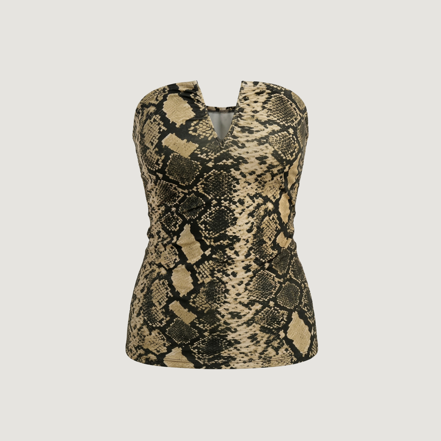 Elegant Strapless V-Cut Top