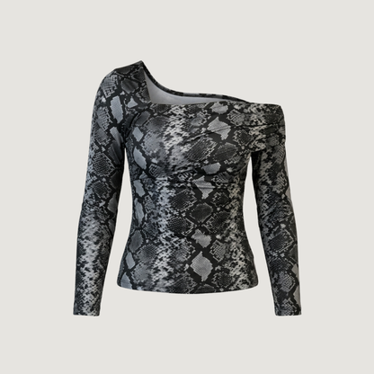 Elegant Bardot Asymmetric Top