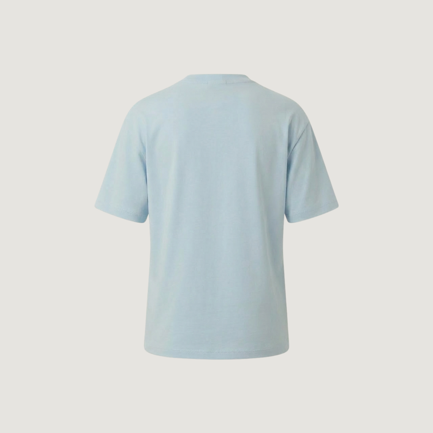 Oversized Tee with 3D Floral Appliqué