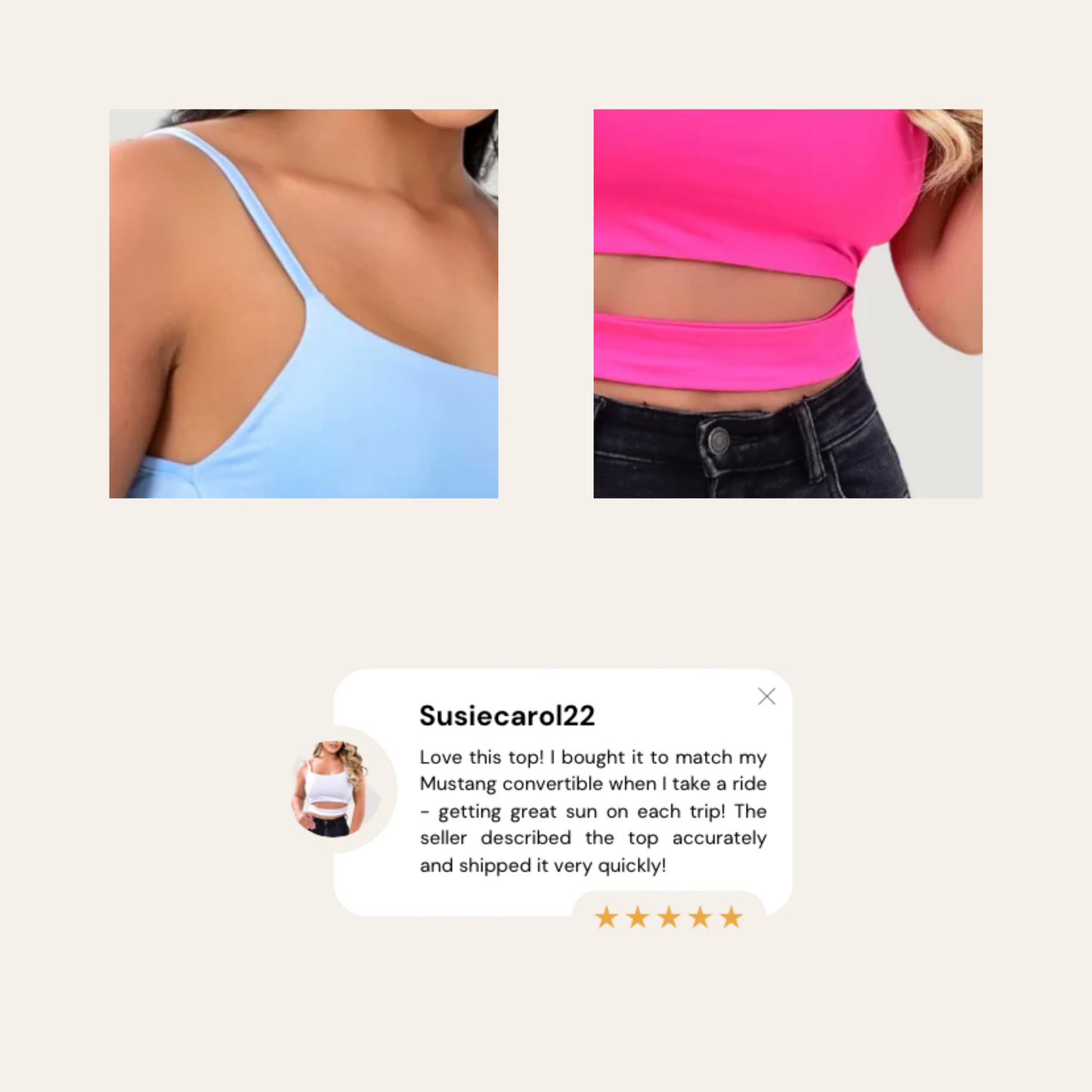Cute Crop Tops - Front Lining