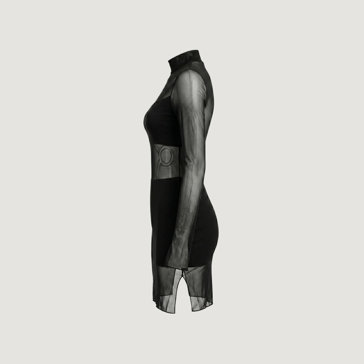 Mesh Dress with Spandex Fit..