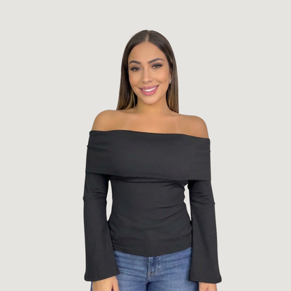 Ribbed Off-Shoulder Top