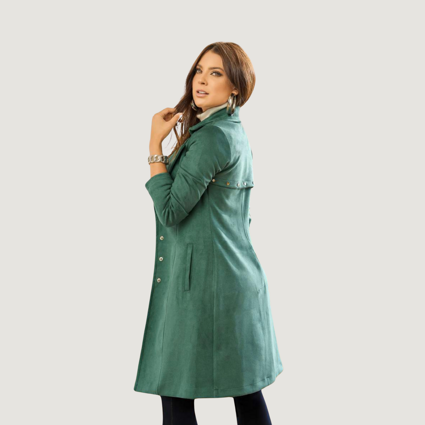 Stylish Winter Coats with Cozy Suede