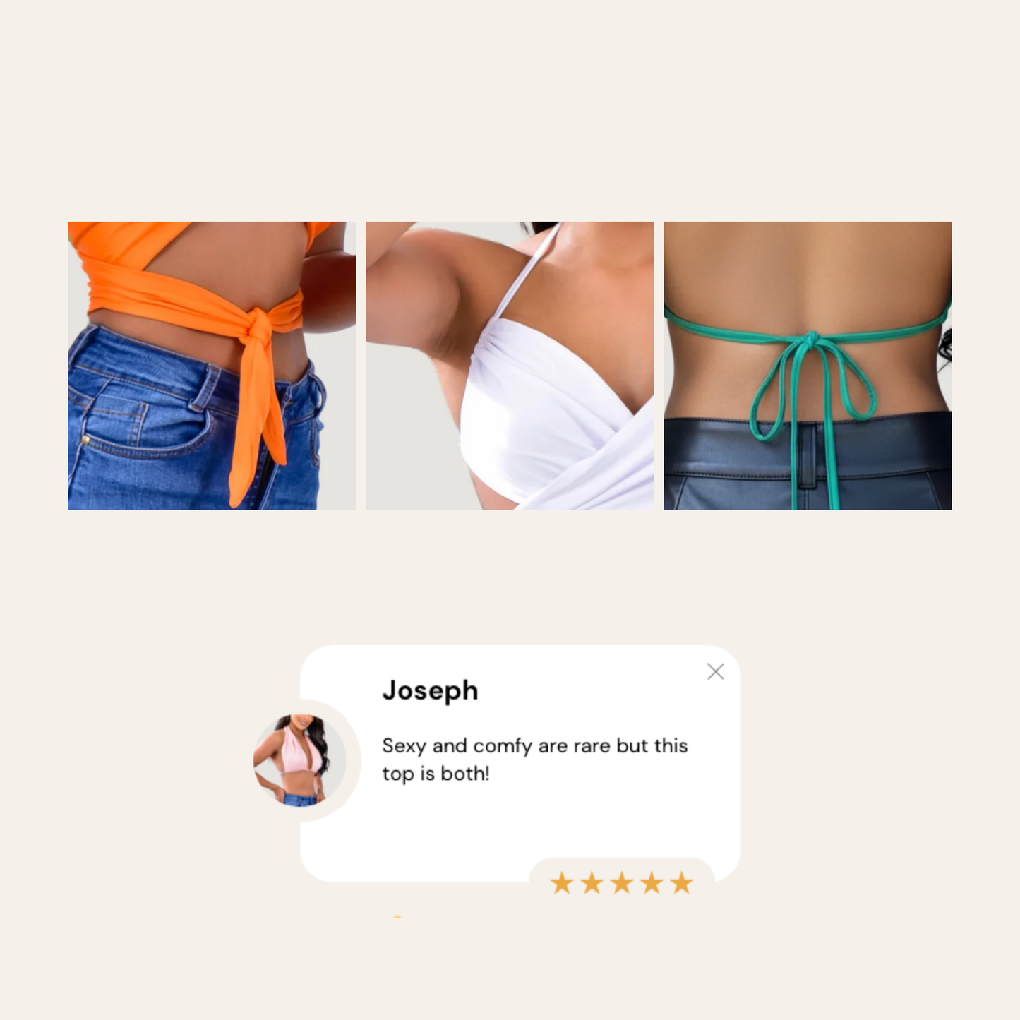 Infinity Versatile Lined Crop Top