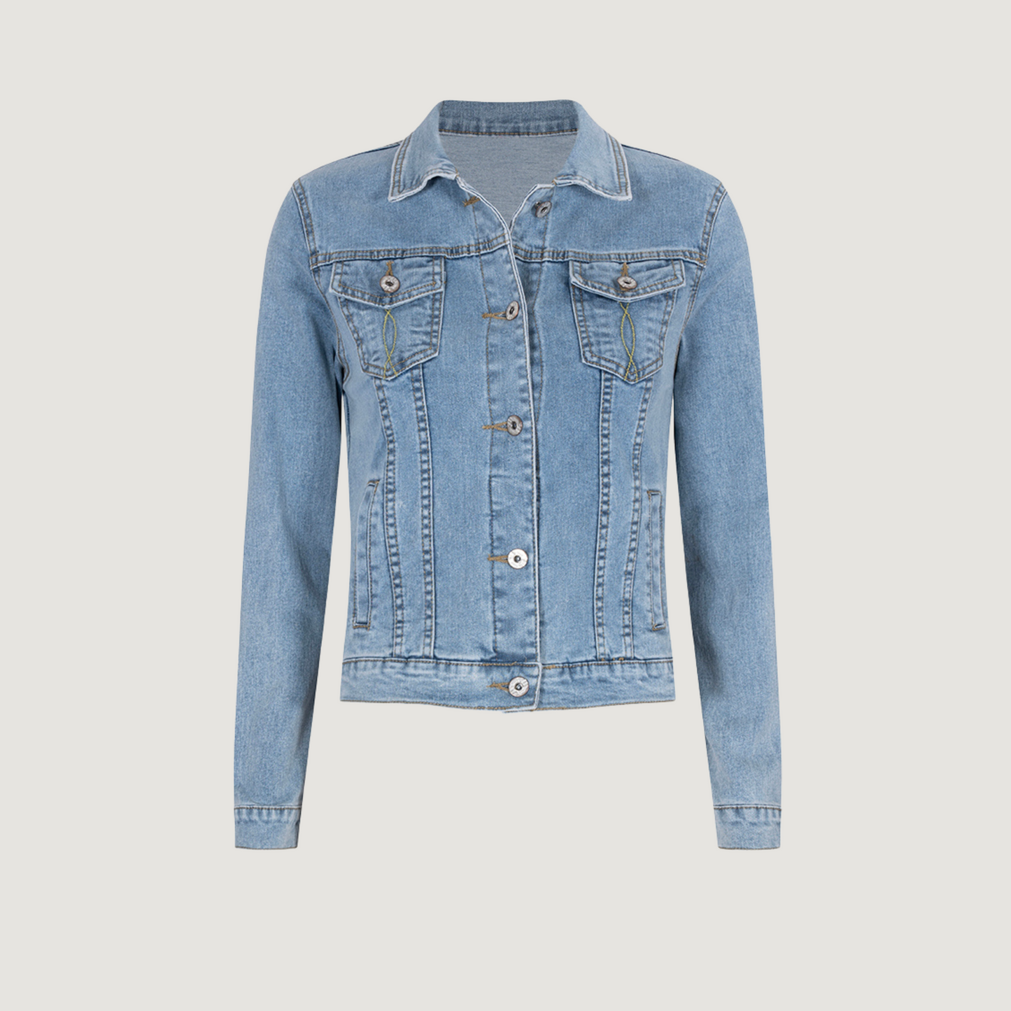 Denim Jackets with Stretch Fabri