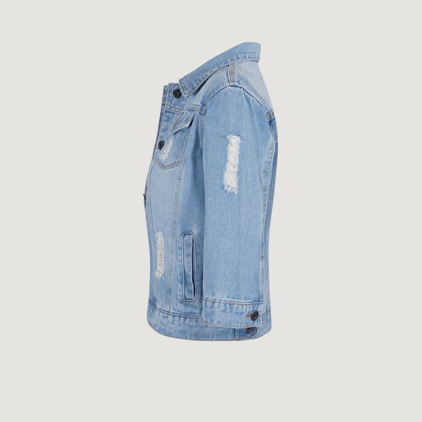 Jean Jacket with 3/4 Sleeves..