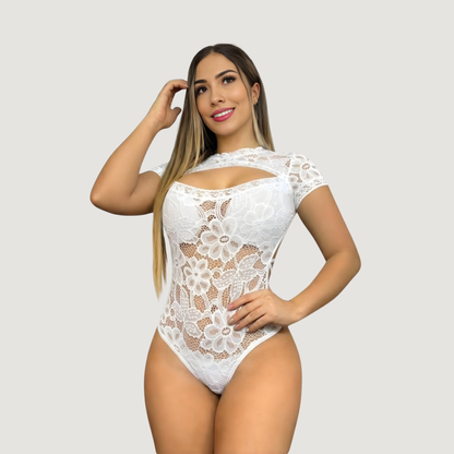 Cut Out Bodysuit - Chest Cut-Out