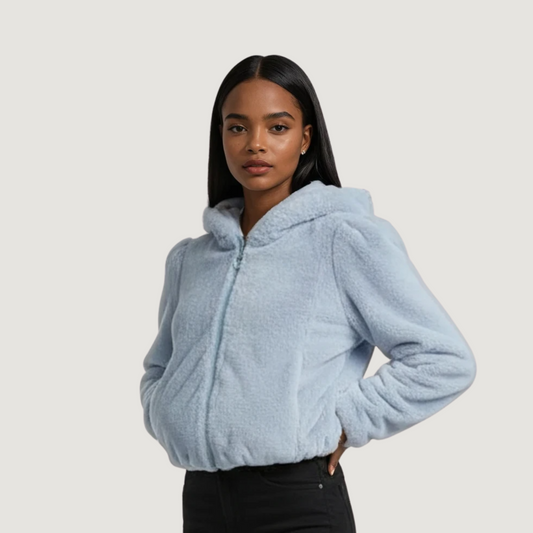 Cozy Hooded Fleece Jacket..