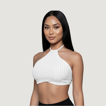 Tank Top with Adjustable Neck Ties