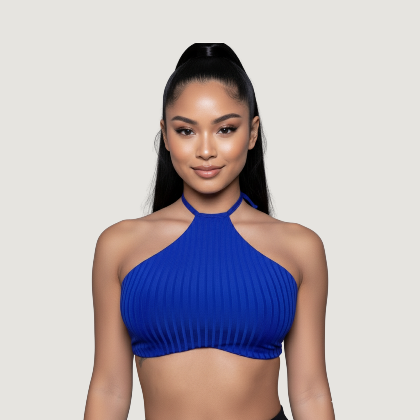 Tank Top with Adjustable Neck Ties
