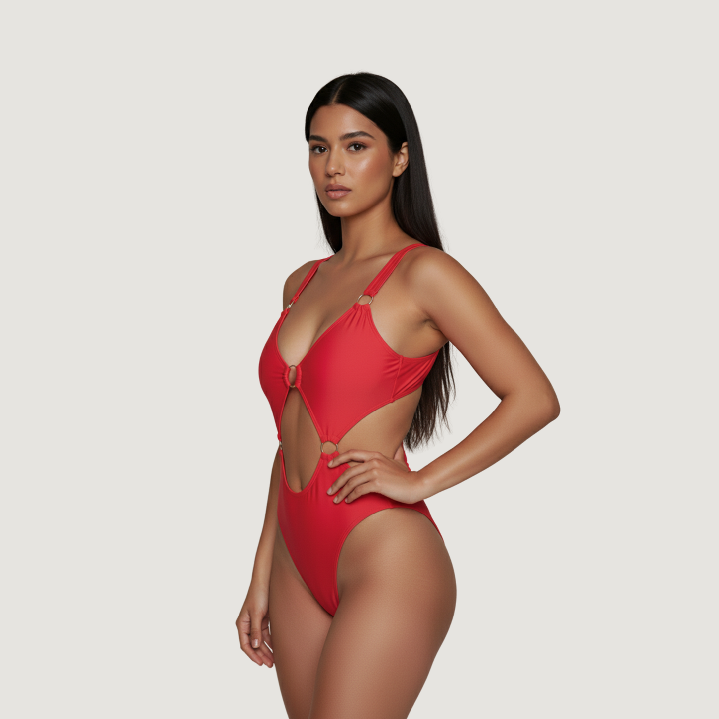 Fashion-Forward Cut-Out Bodysuit..