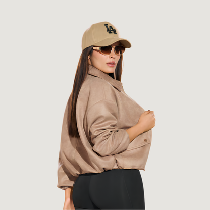Oversized Suede Jacket