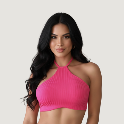 Tank Top with Adjustable Neck Ties..