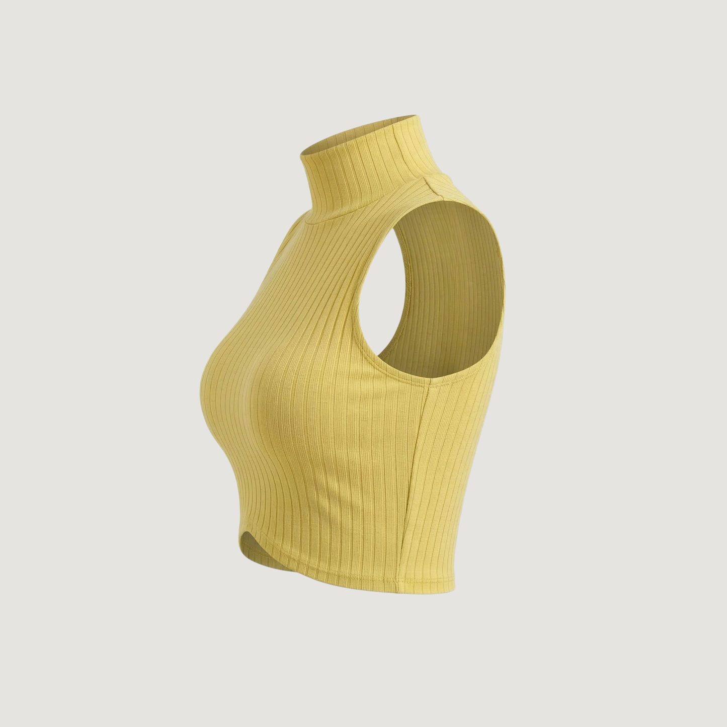 High Neck Tank Top - Chic Style
