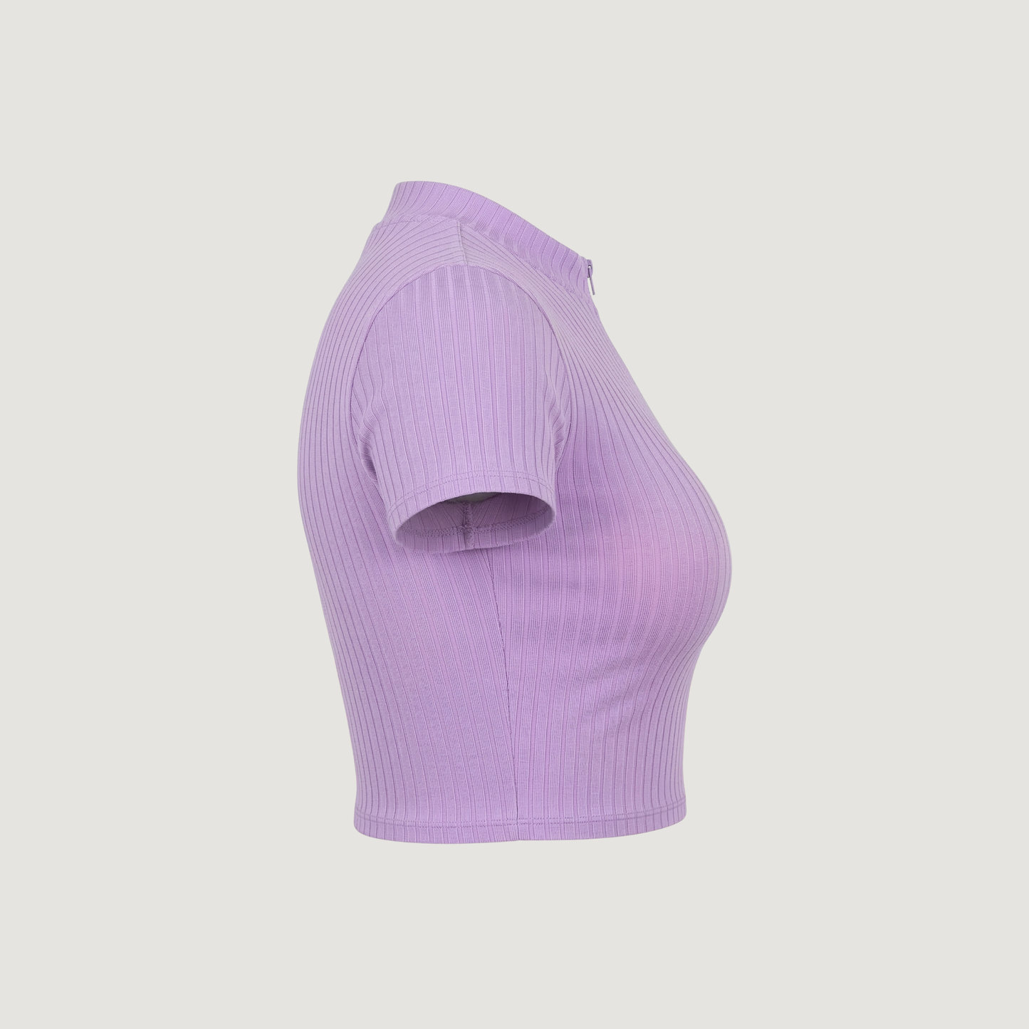 Workout Tops - Mock Neck - Front Zipper