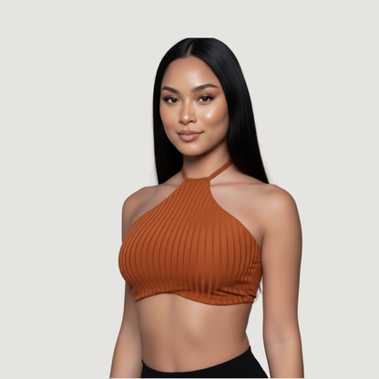 Tank Top with Adjustable Neck Ties..