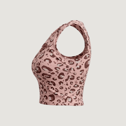 Cut Out Crop Top with Spandex Material