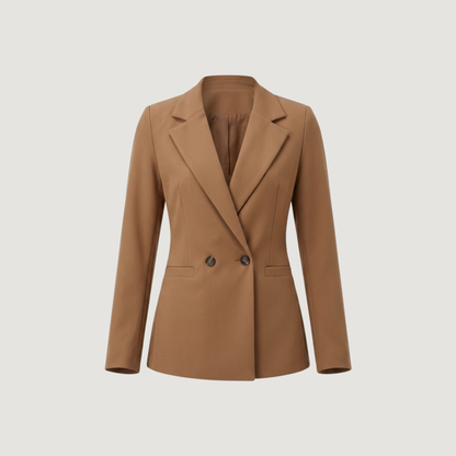 Camel Blazer for Women’s Tailored Fit..