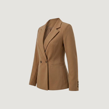 Camel Blazer for Women’s Tailored Fit..
