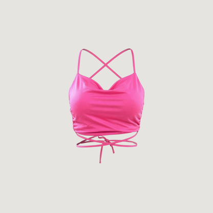 Open Back Top with Delicate Straps