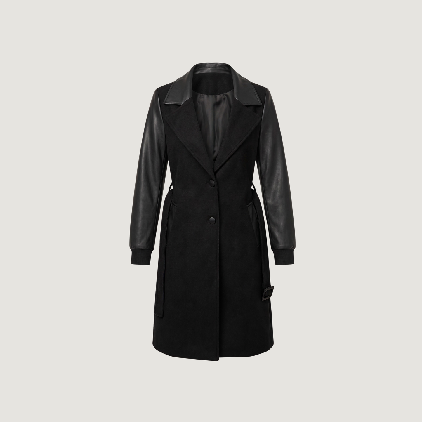 Women’s Black Coats with Stretch Fabric