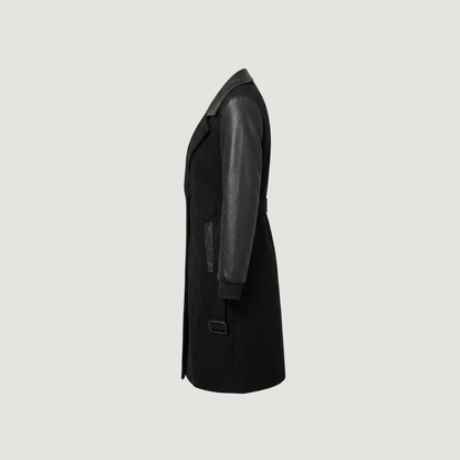 Women’s Black Coats with Stretch Fabric