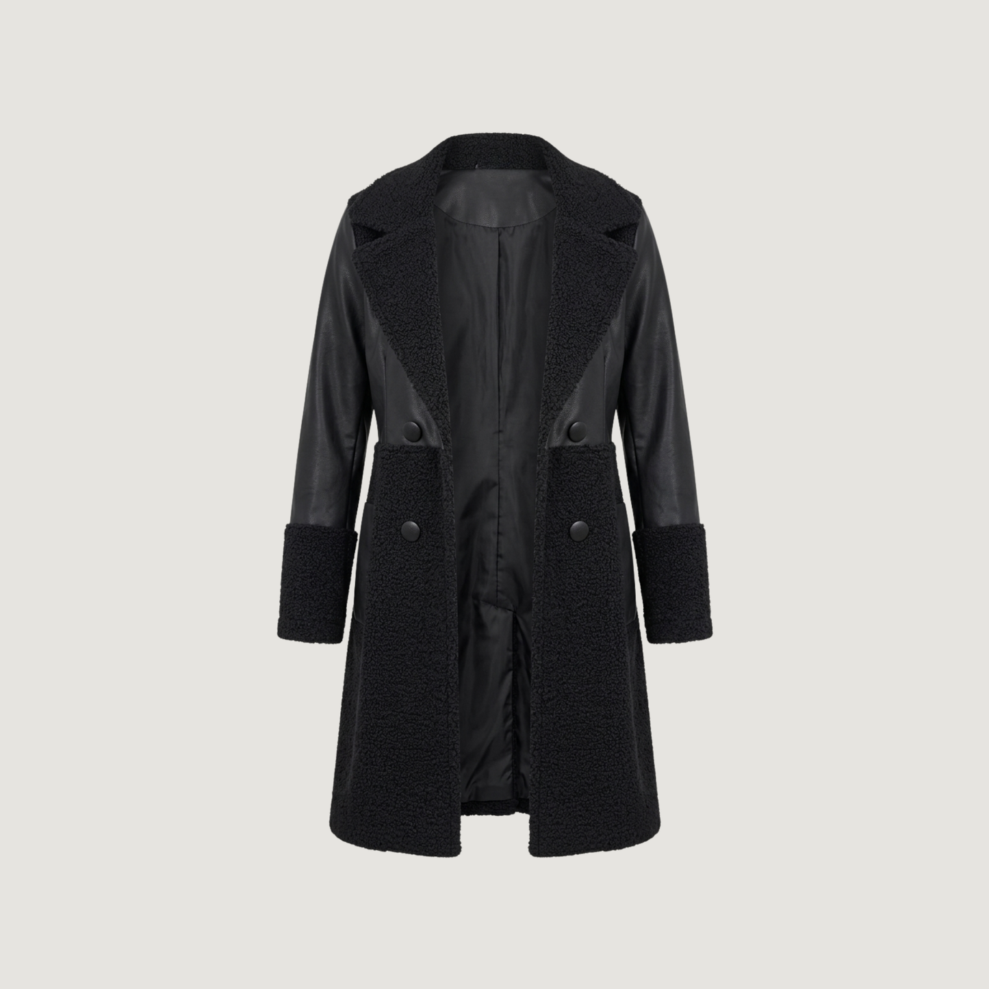Women’s Black Coats with Stretch Fabric
