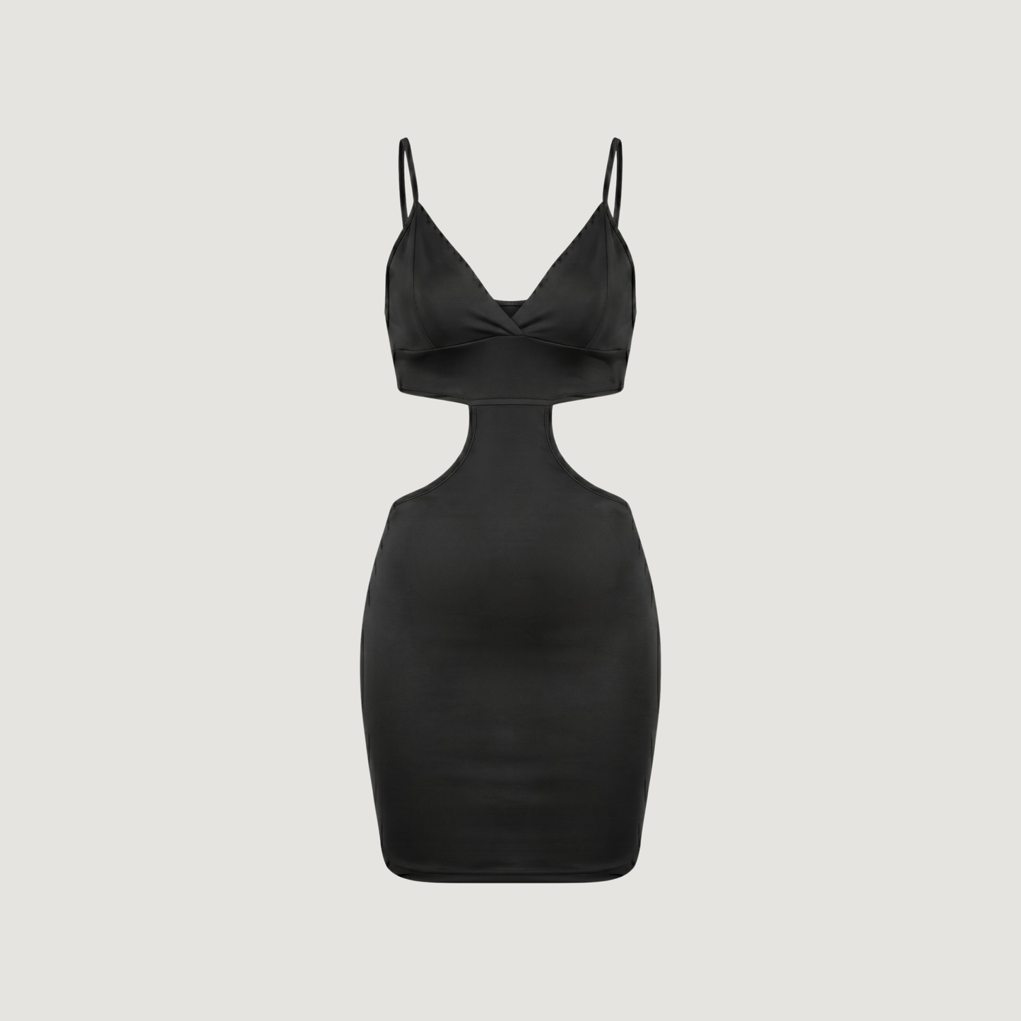 Sexy Cut-Out Waist Lycra Dress